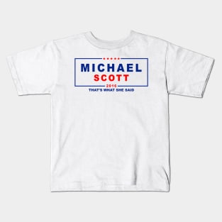 MICHAEL SCOTT 2016 THAT'S WHAT SHE SAID THE OFFICE Kids T-Shirt
